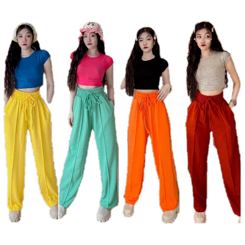‼️TT16 (ขายเฉพาะกางเกง) กางเกงวอร์ม กางเกงฟรีไซส์เอว24-34ใส่ได้ ผ้าwoolwave เอวสูงพลางหุ่น