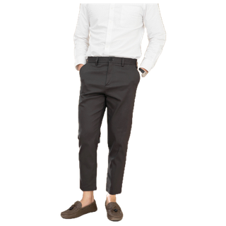 กางเกงขาเต่อผู้ชาย SLIM FIT KOREAN PANTS - A MAN LAB กางเกง สแล็ค 5 ส่วน ผู้ชาย ทำงาน ผ้าชิโน่