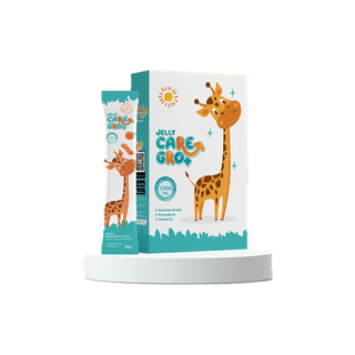 Jelly CARE GRO+ เจลลี่แคร์ โกร พลัส - เพิ่มความสูง บำรุงสมอง [โค้ด CARE06 ลดเพิ่ม65.- ] แคลเซียม 1,000 mg DHA500