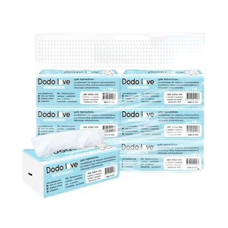 [ยกแพ็ค 6 ชิ้น] DODO DODOLOVE Baby Cotton Soft Tissue ทิชชู่ สำหรับเด็กอ่อน