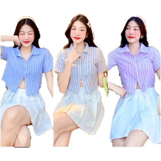 โปรโมชั่น Flash Sale : aimorn_shopเสื้อเชิ้ตซิปหน้า รูดได้ 2 ด้านทรงสวยมี ผ้าใส่สบาย ไม่ยับงานสวยมากๆ