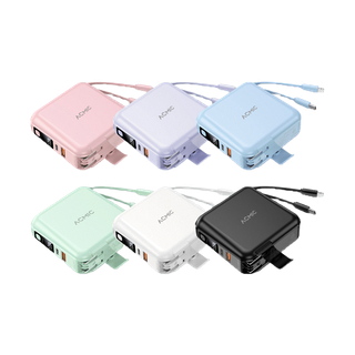 ACMIC W1501 Powerbank 15000mAh พาวเวอร์แบงค์ชาร์จเร็ว Fast Charge PD20W มีสายในตัว หน้าจอ LED