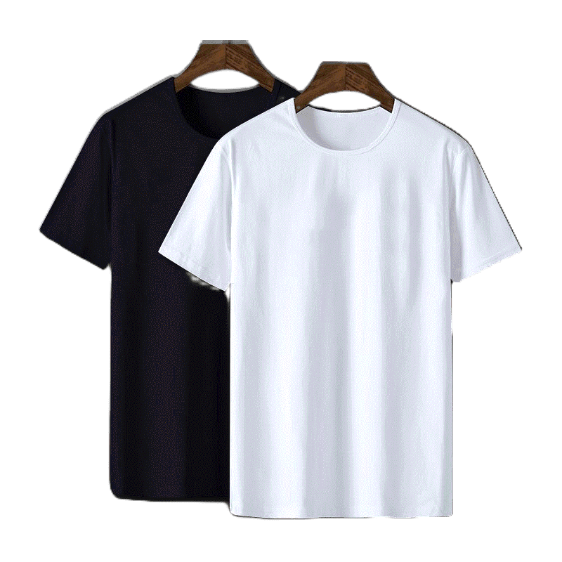 เสื้อยืดแขนสั้น ทรงหลวม สีพื้น แฟชั่นฤดูร้อน สําหรับผู้ชาย