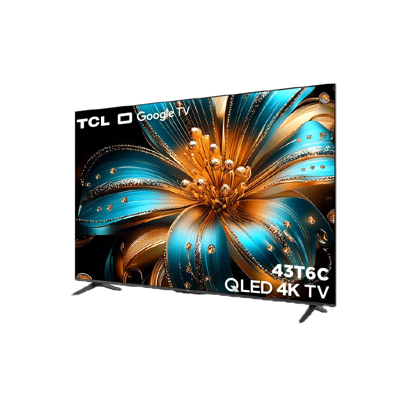 NEW 2025 TCL ทีวี 43 นิ้ว 4K QLED Google TV รุ่น 43T6C/T6D/P7K HVA