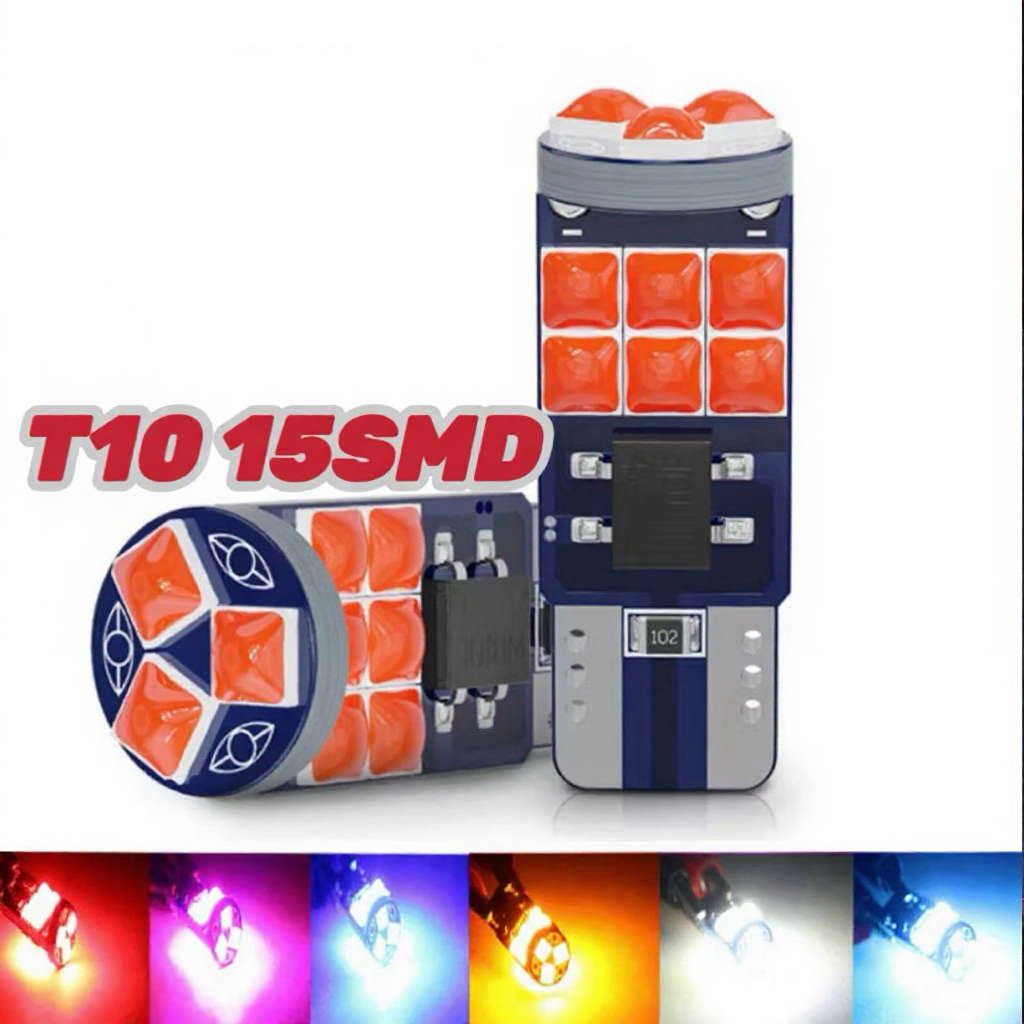 หลอดไฟ LED T10 15SMD ประหยัดพลังงาน สำหรับรถยนต์และมอเตอร์ไซค์ | Shopee ...