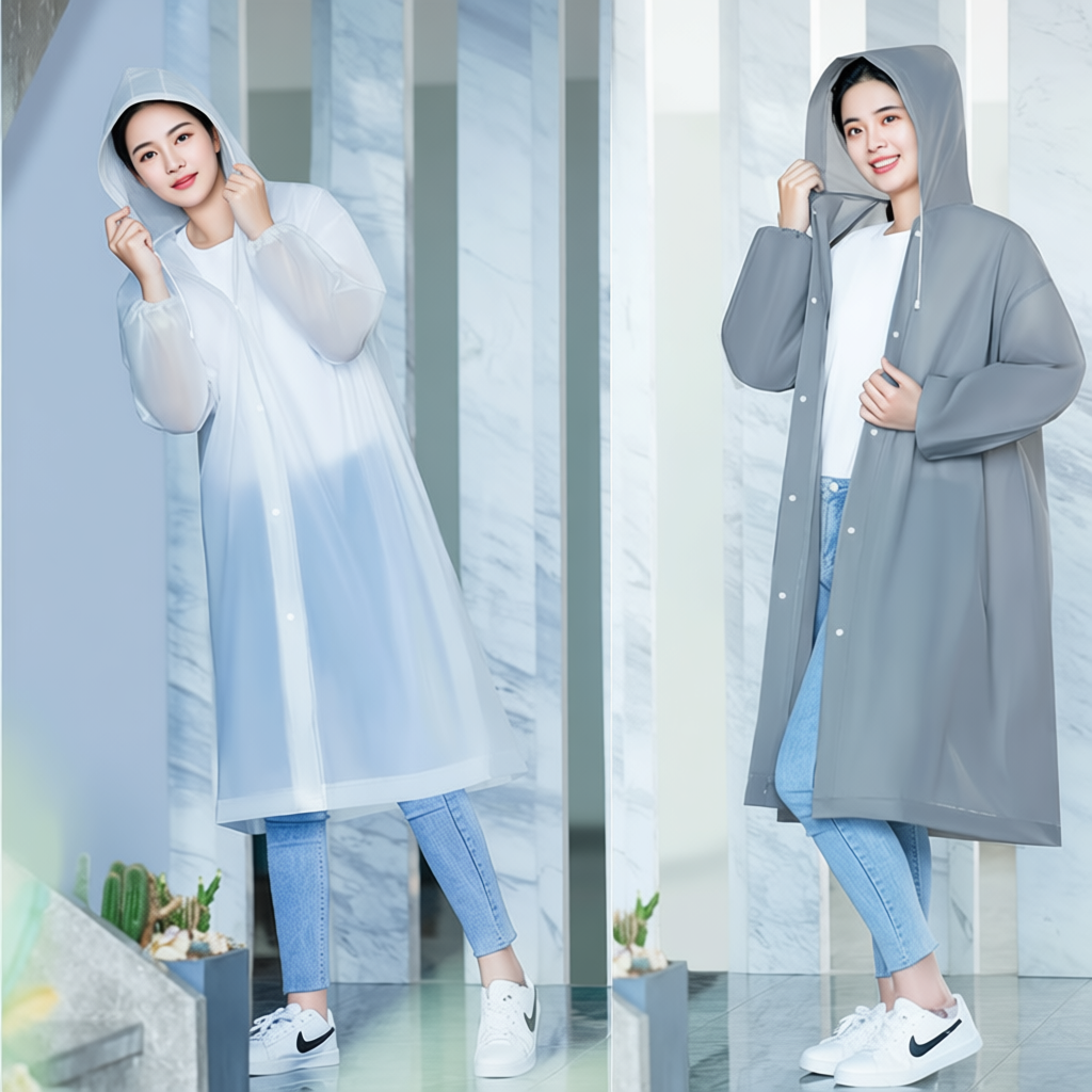 เสื้อกันฝนผู้ใหญ่ EVA 100 กรัม คุณภาพดี