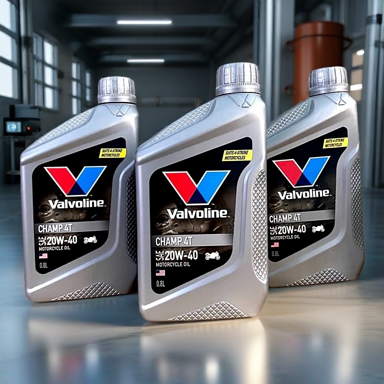 น้ำมันเครื่องมอไซค์ Valvoline Champ 4T SAE 20W-40ขนาด0.8ลิตร