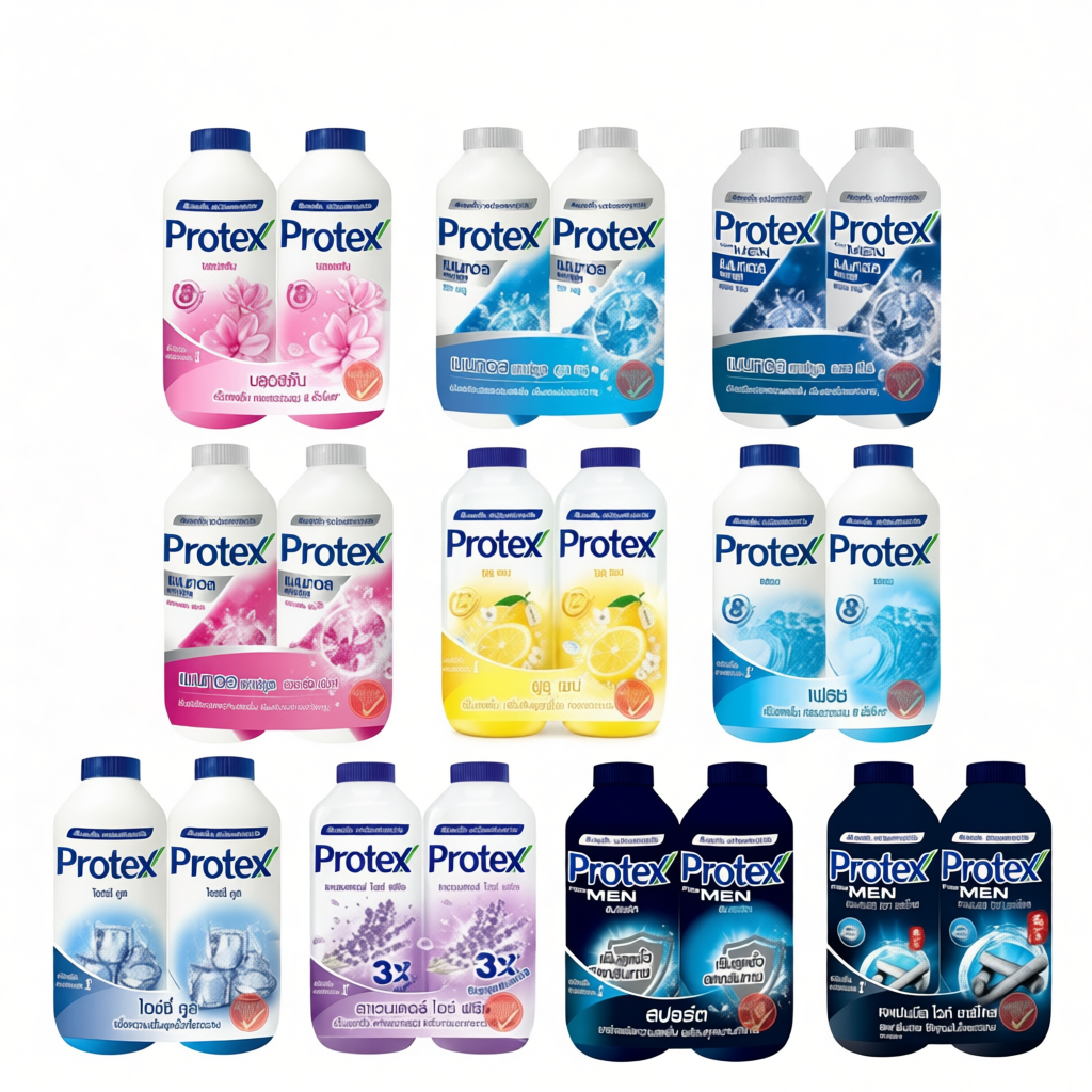 [2กระป๋อง x 280กรัม] Protex แป้งเย็น