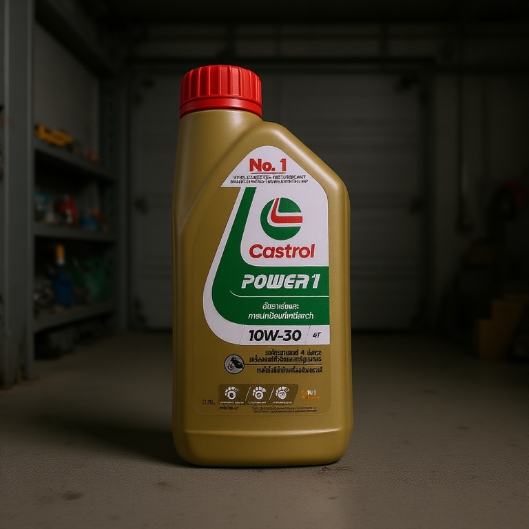 Castrol Power 1 น้ำมันเครื่องสูตรใหม่ 4T10W-30 1ขวด