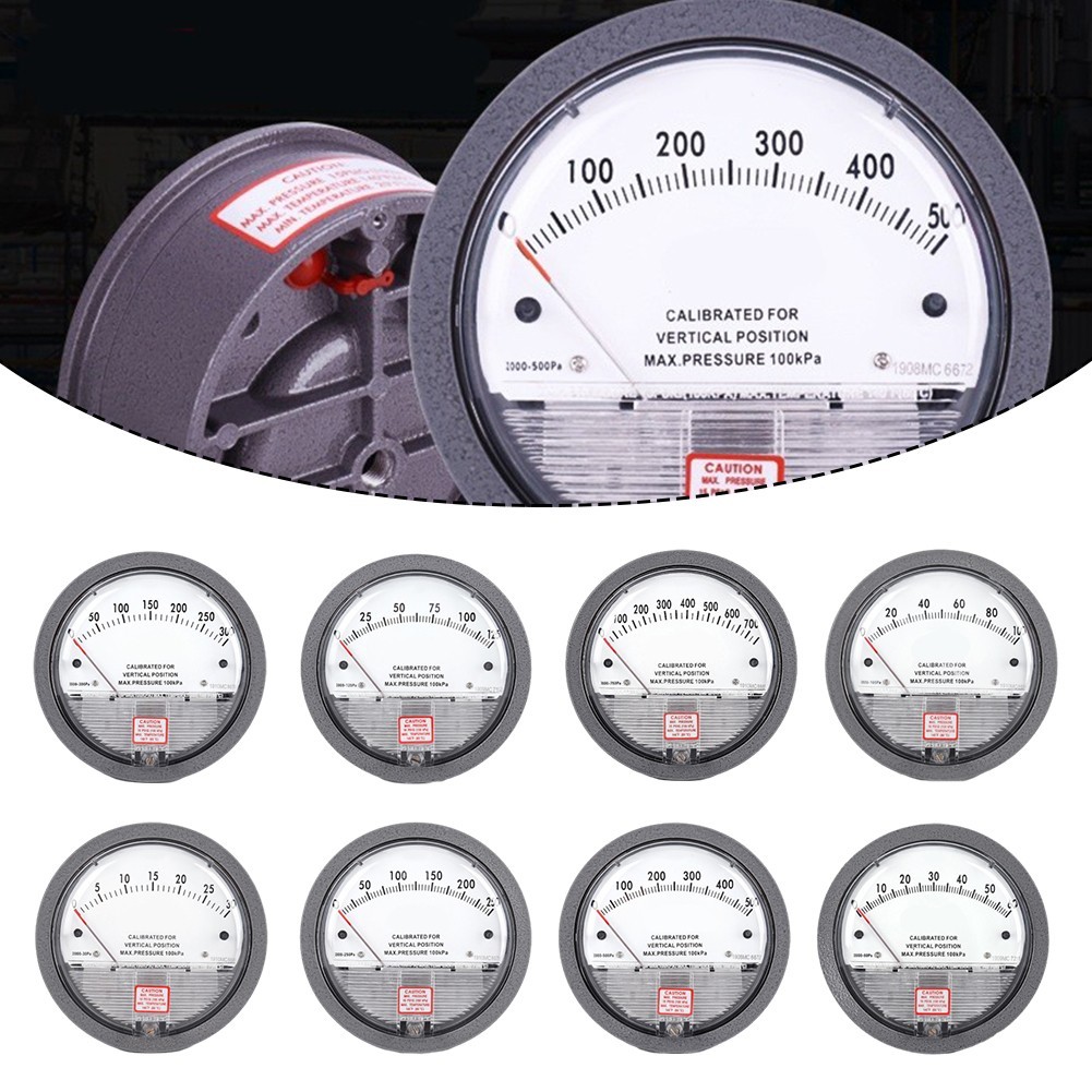 LALADifferential Pressure Gauge บารอมิเตอร์ Analog Micro Manometer ...