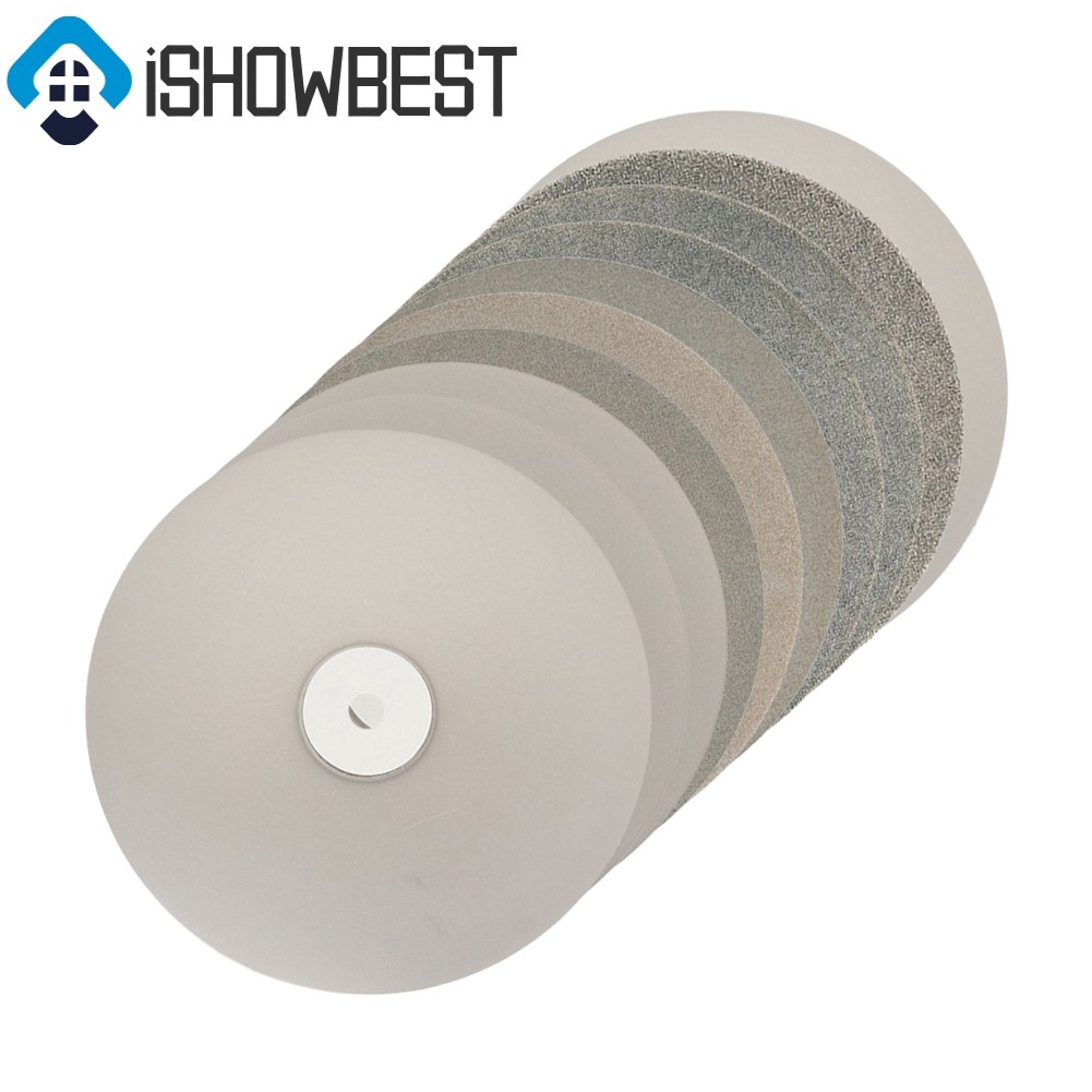 8 นิ้ว 200 มม. เพชรเคลือบ Lapping Disc แบน Lap ล้อแผ่นขัดบด | Shopee ...