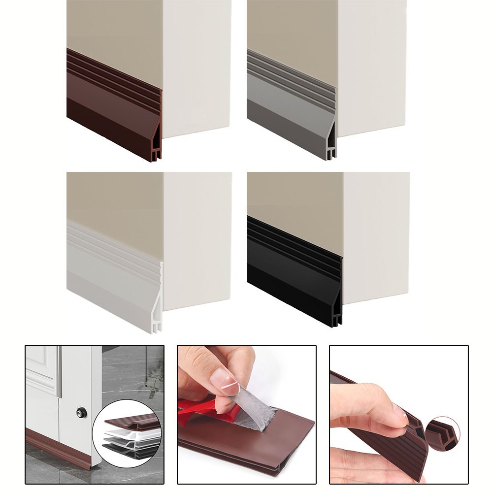 ส่วนลดสุดคุ้ม Wave Bottom Door Draft Stopper Soundproof & Weatherproof ...