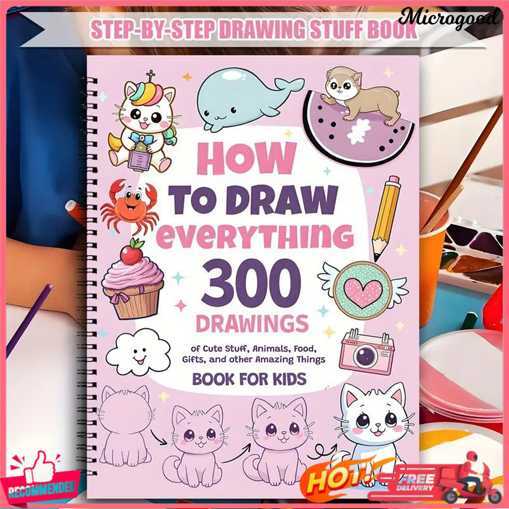 [COD] How to Draw Everything 300 Drawings Book Step-By-Step Drawings ...