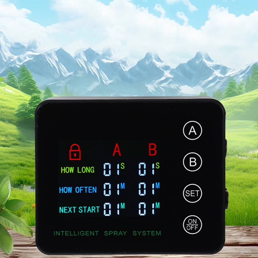 Rainforest Sprayer Double Pump Control Automatic Mist Timing Spray ...