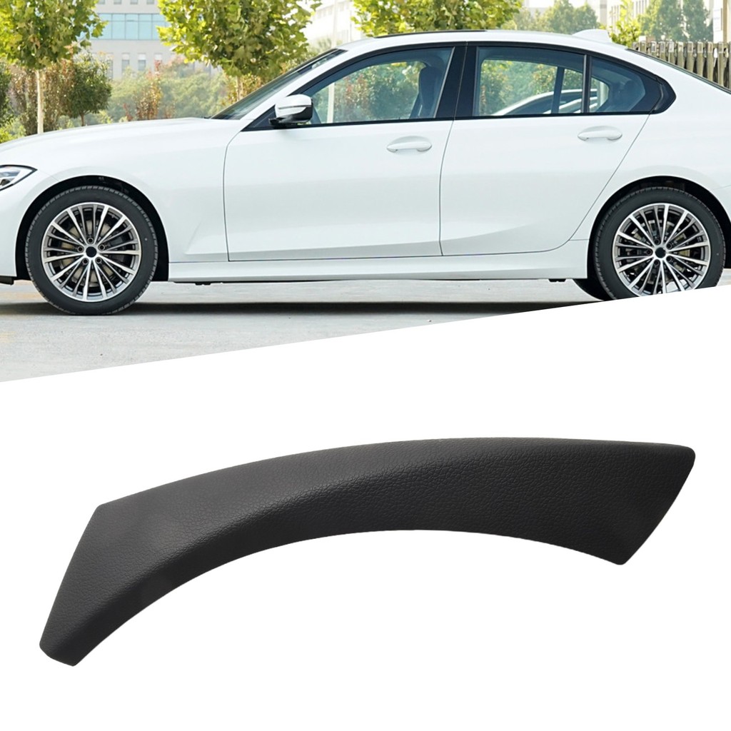 4Pcs Fits BMW E90 328i Rear Left+Right Inner Door Handle Pull Trim Cover Black