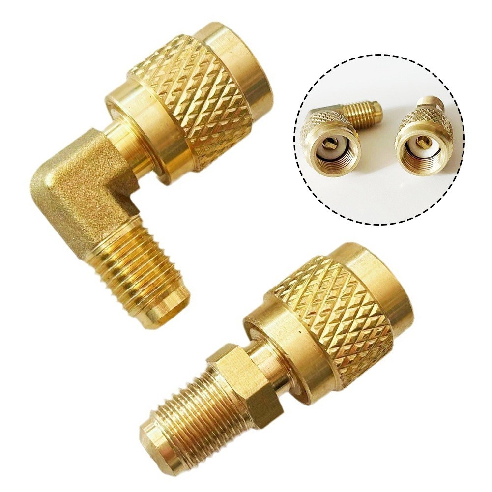 คุณภาพสูง>> R22 To R410 Conversion Connector 90° ขั้วต่อทองแดง 1/4 ถึง ...