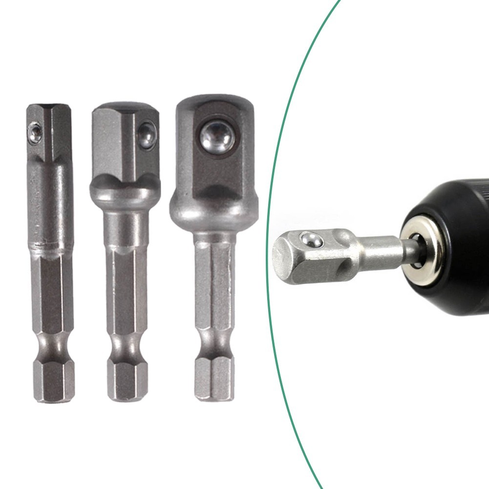 [MB] อะแดปเตอร์ซ็อกเก็ต Hex Shank Extension Drill Bits Bar Set ปรับให้ ...