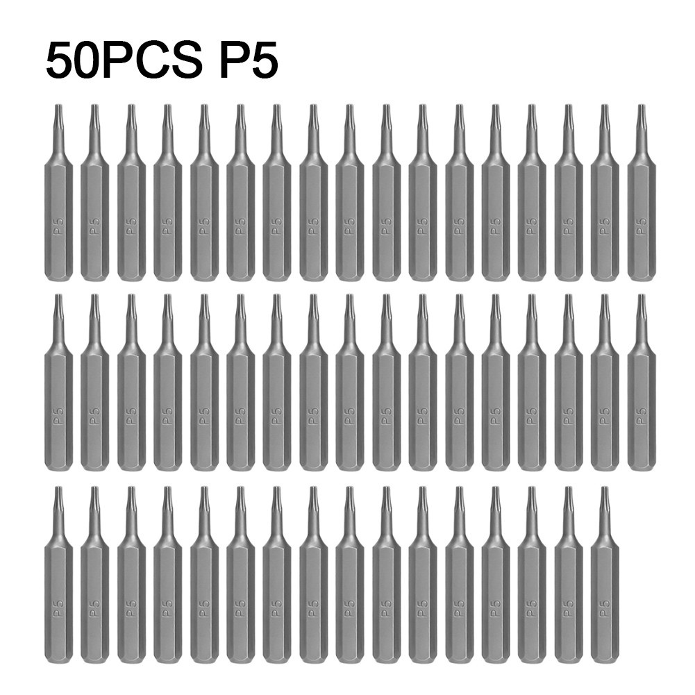 50 ชิ้น 4 มิลลิเมตรขนาดเล็ก Hex Shank ไขควง Bits ชุด P2 P5 P6 ห้า ...