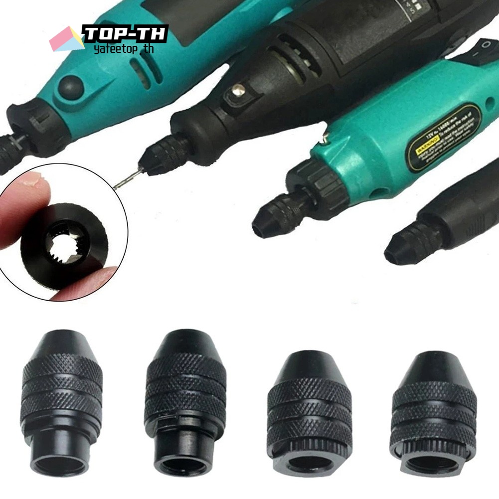 ⭐ยาฟีทอป⭐0.3-3.4 มม.Mini Multi Chuck Keyless Quick เปลี่ยนสามJaw เจาะ ...