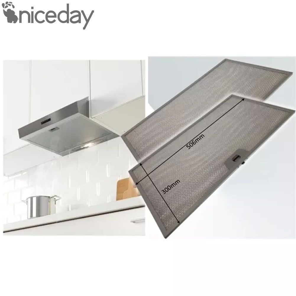 Metalen Mesh Extractor Vent Filter, Afzuigkap Vet Filter 300x250mm Gealuminiseerd Vet Filtratie voor Keuken Extractor Vent