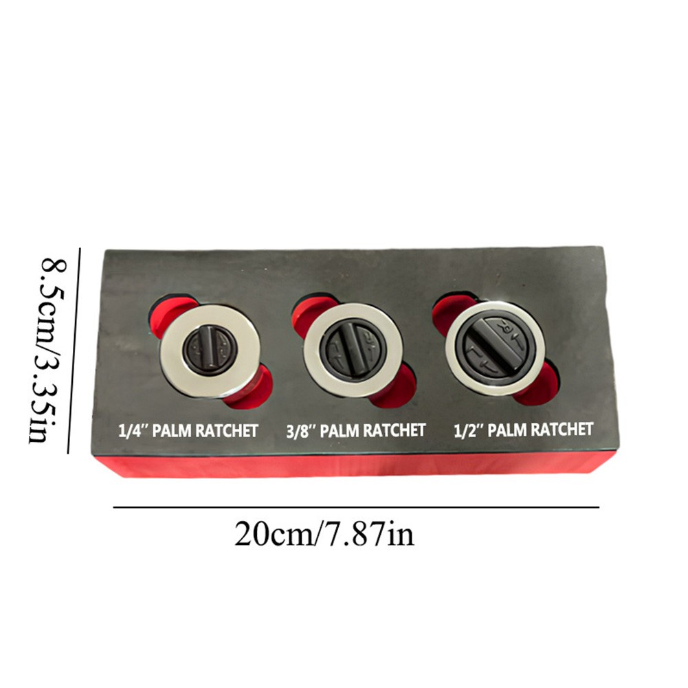 3 ชิ้น Ratchet Socket ประแจ Ratchet Driver Palm Handle Socket 1/4in 3 ...