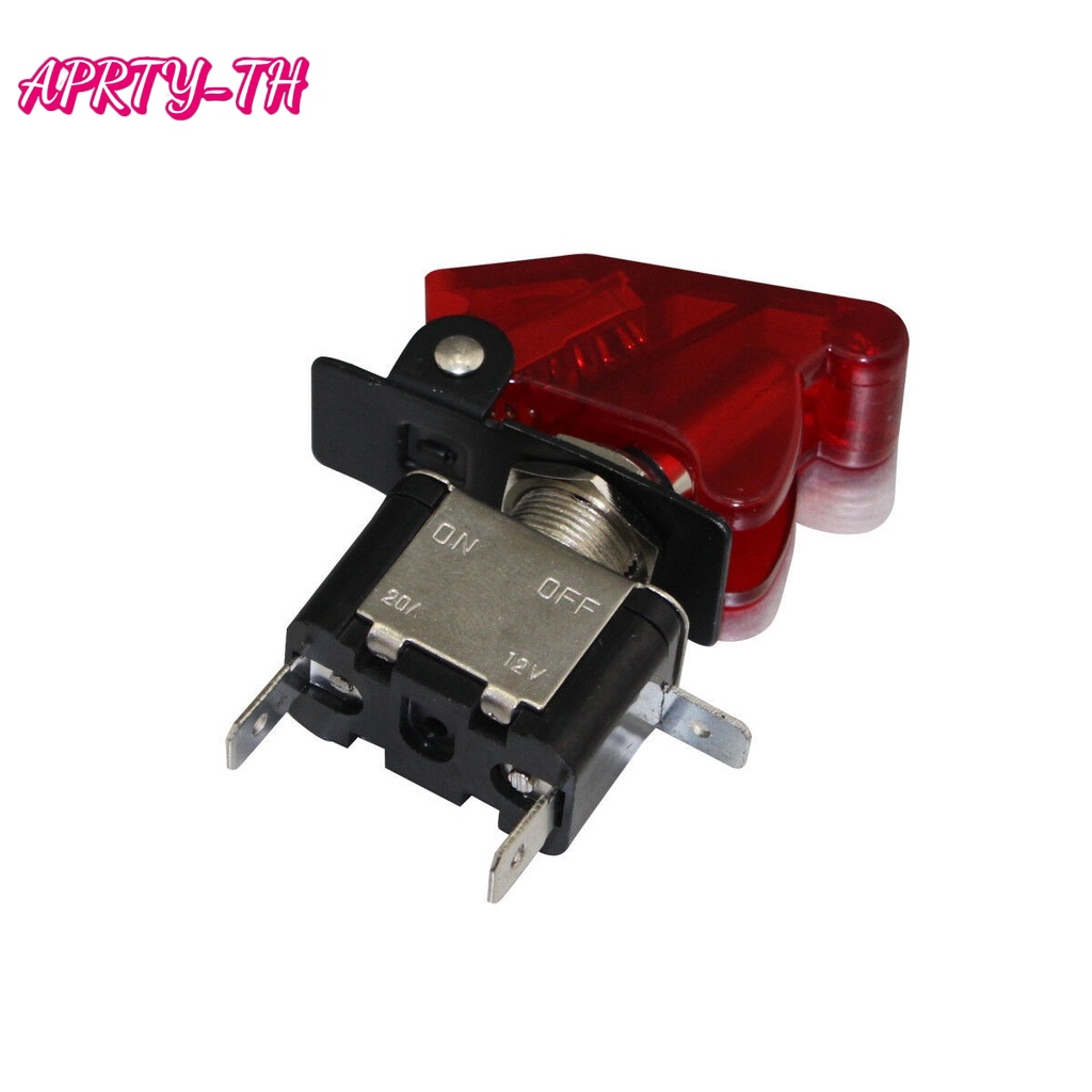 [APRTY] Heavy Duty 20 AMP Toggle Switch SPST On-Off RED LED และปลอดภัย ...