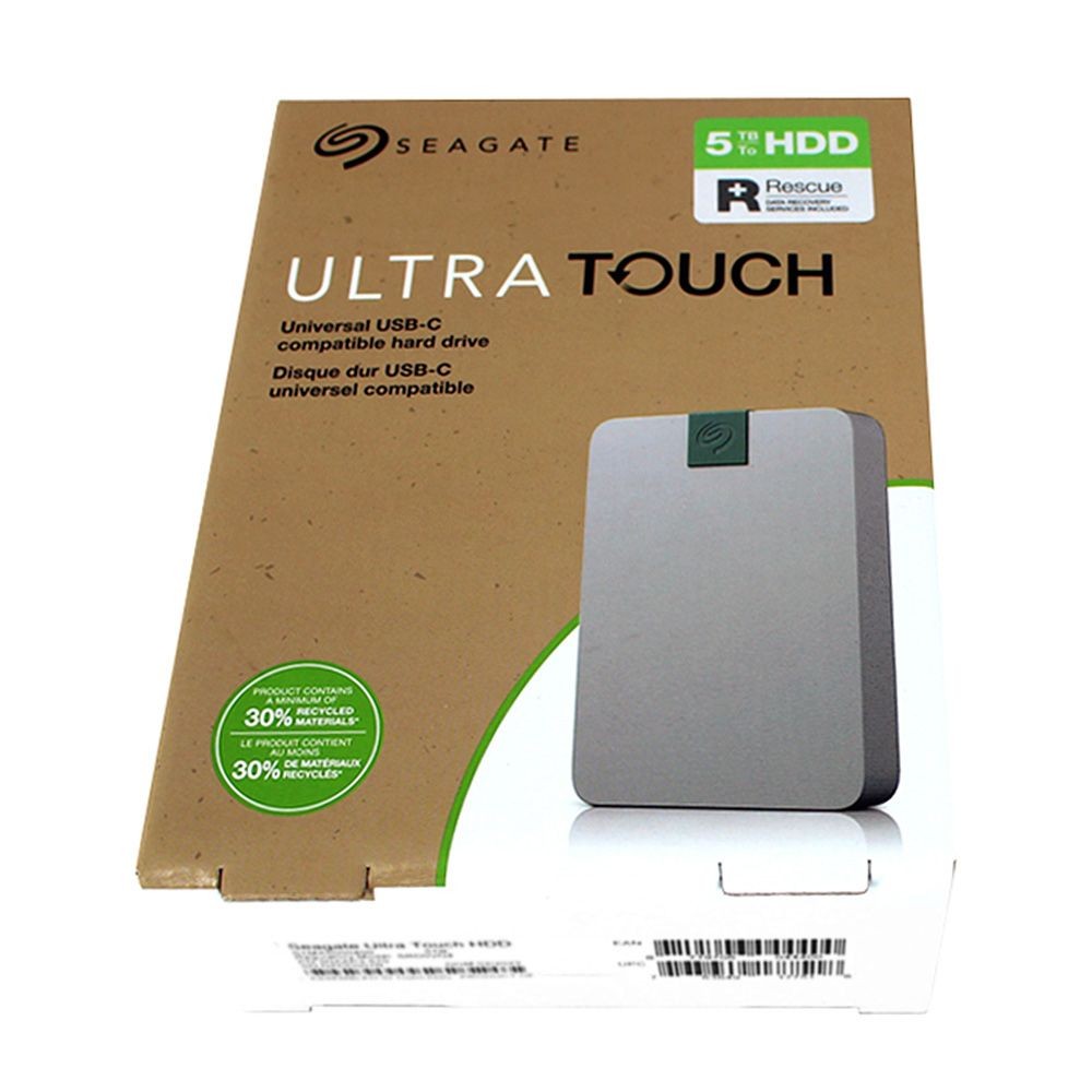 Seagate Ultra Touch 5TB USB-C External Hard Drive HDD (Pebble Gray ...