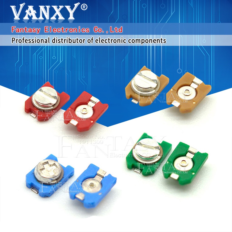 10pcs trimmer ตัวเก็บประจุแบบปรับได้ 3PF 6PF 10PF 20PF 30PF SMD ...