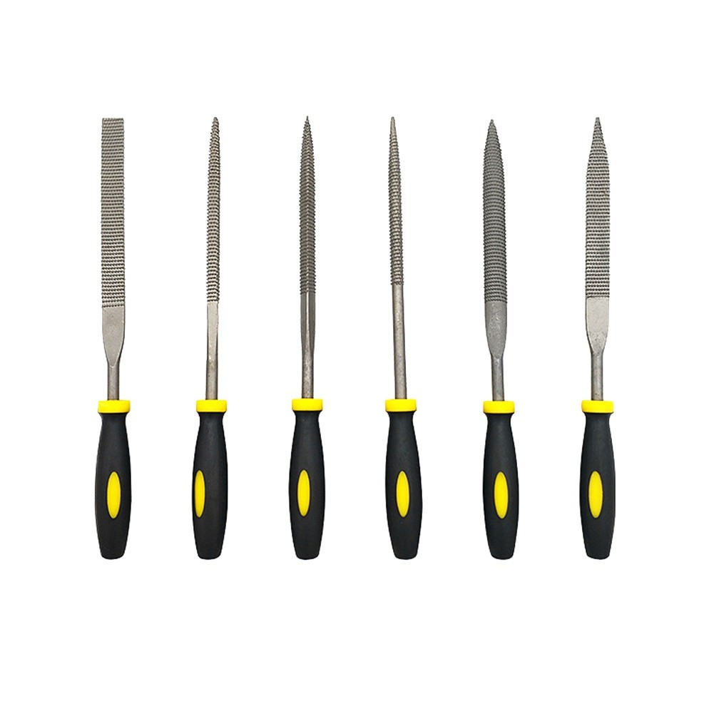 [JAKO-HOT] 6 ชิ้นเหล็กคาร์บอน Rasp เข็มแฟ้มไม้ชุดเครื่องมือมืองานไม้บด ...