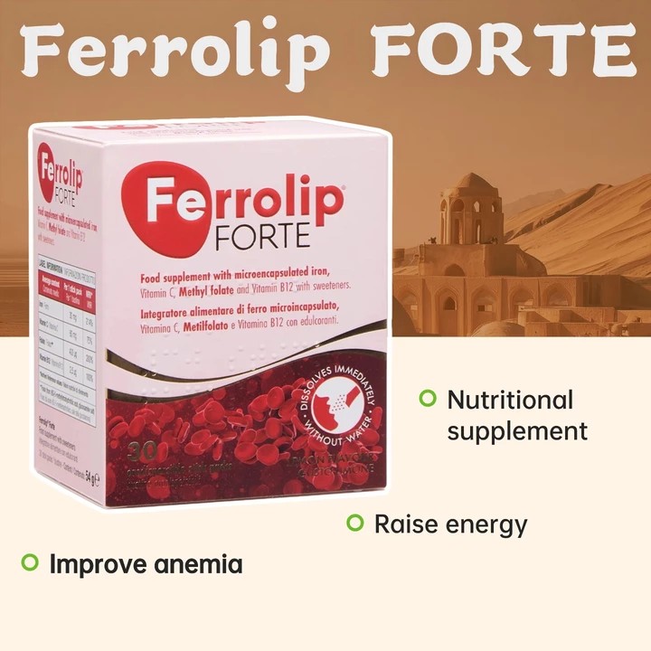 Ferrolip FORTE อาหารเสริมธาตุเหล็กผงบํารุงเลือดช่วยเพิ่มภูมิคุ้มกันและ ...
