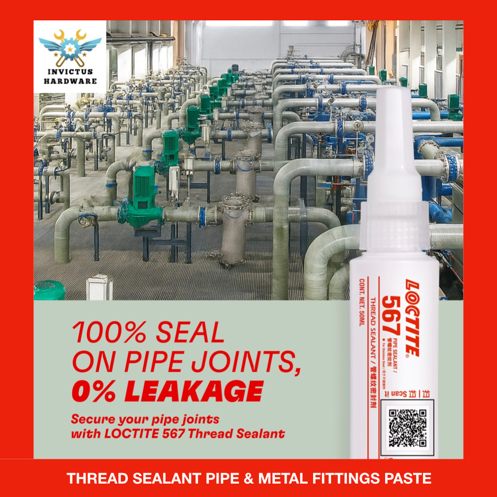 50ML Loctite 567 THREAD PIPE SEALANT LEAK กันน้ํา PVC TAPE SILICONE FIX ...