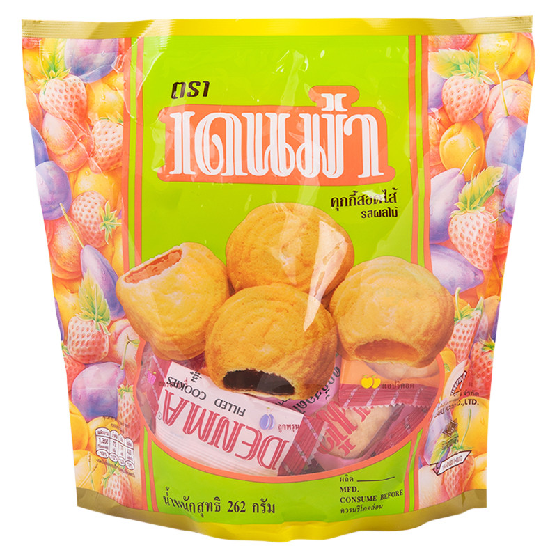 เดนม่าคุกกี้ผลไม้รวม 200กรัม Denma Cookie Mixed Fruit 200g. [หมายเลข ...