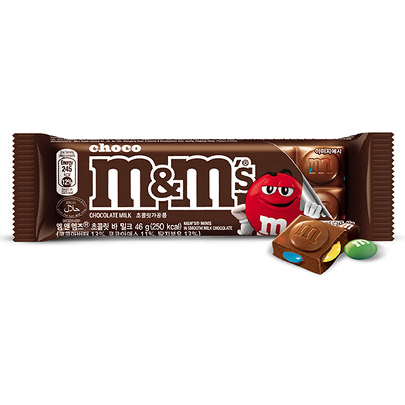 เอ็มแอนด์เอ็มบาร์ช็อกโกแลตนม 46กรัม M&M Block Milk Chocolate 46g ...
