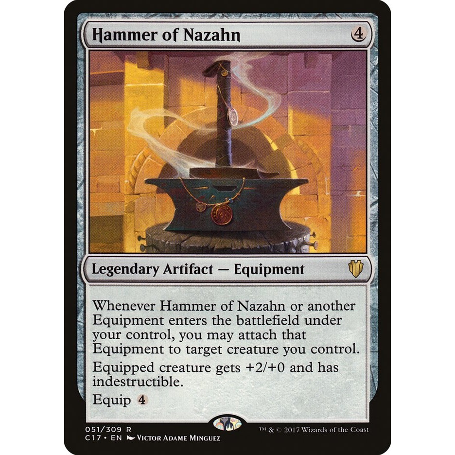 Hammer of Nazahn การ์ด Magic the Gathering [MTG] ของแท้ | Shopee Thailand