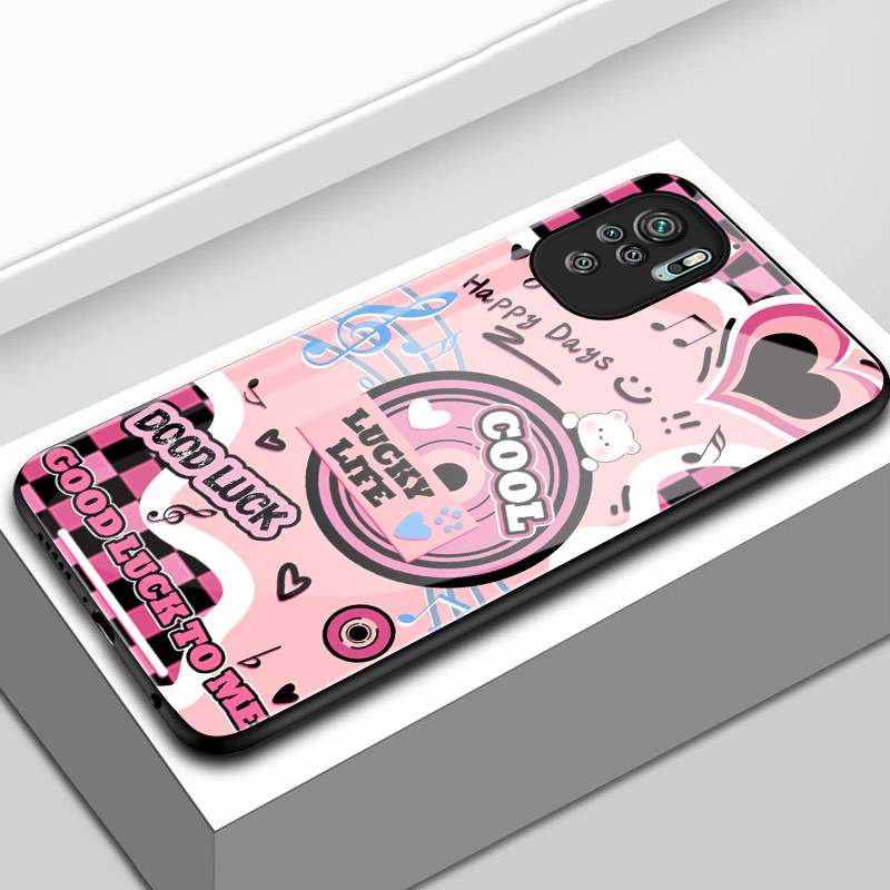 Cover Per Xiaomi Redmi Note 10S / Poco M5s + 3 Pezzi Vetro Temperato, Custodia Trasparente Morbida TPU Antiurbo