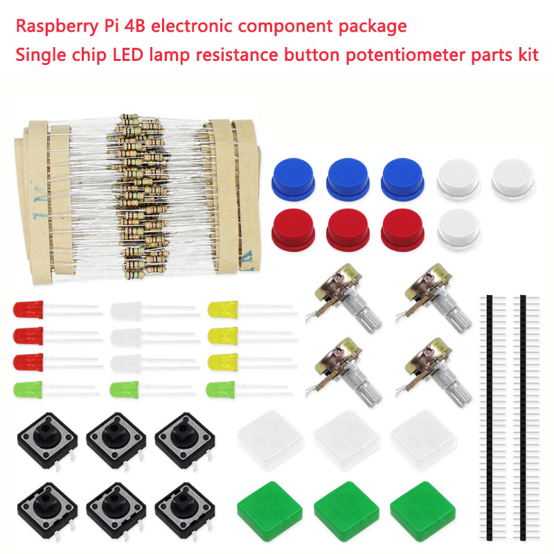 Raspberry Pi 4B แพ็คเกจส่วนประกอบอิเล็กทรอนิกส์ชิปเดี่ยว Microcomputer ...