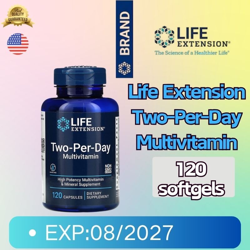 life extension two-per-day multivitamin EXP:08/27 สุขภาพดี | Shopee ...