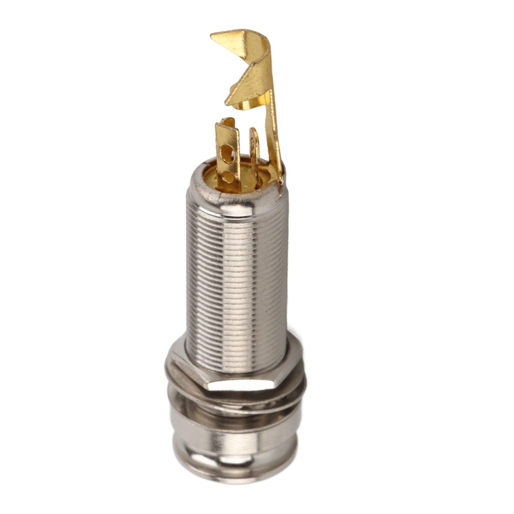 Radith ทองแดงสเตอริโอ End Pin Jack Socket สําหรับกีตาร์ไฟฟ้า Ukulele ...