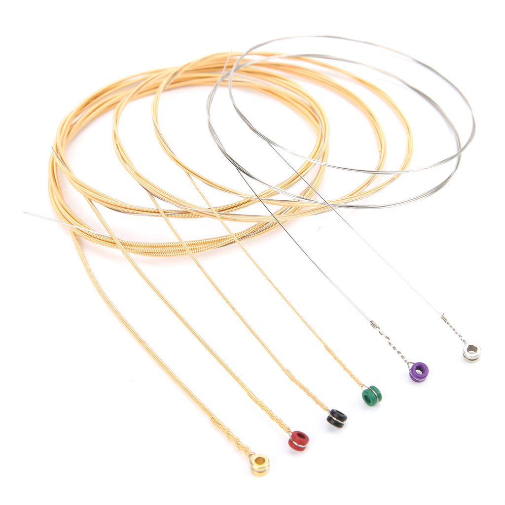 Spcrth 6 ชิ้นกีตาร์ String Steel Core Phosphor Bronze Alloy Wound ...