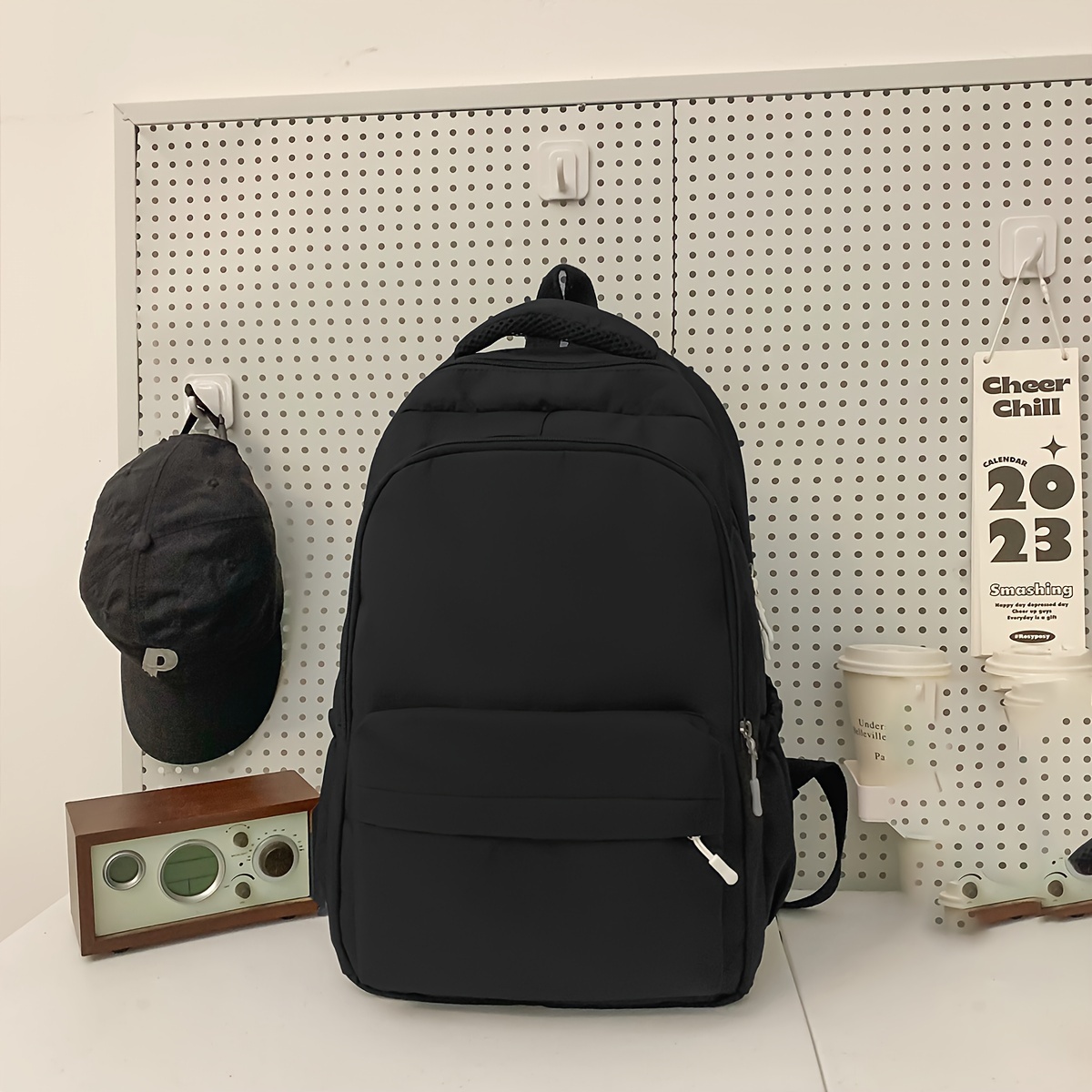 Plain black handbags for school new arrivals