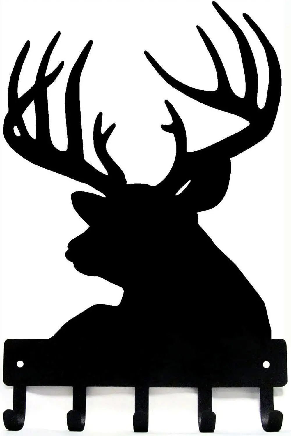 Buck Head Deer key Rack hanger - กว้าง 6 นิ้ว/9 นิ้วโลหะกว้าง wall Art ...