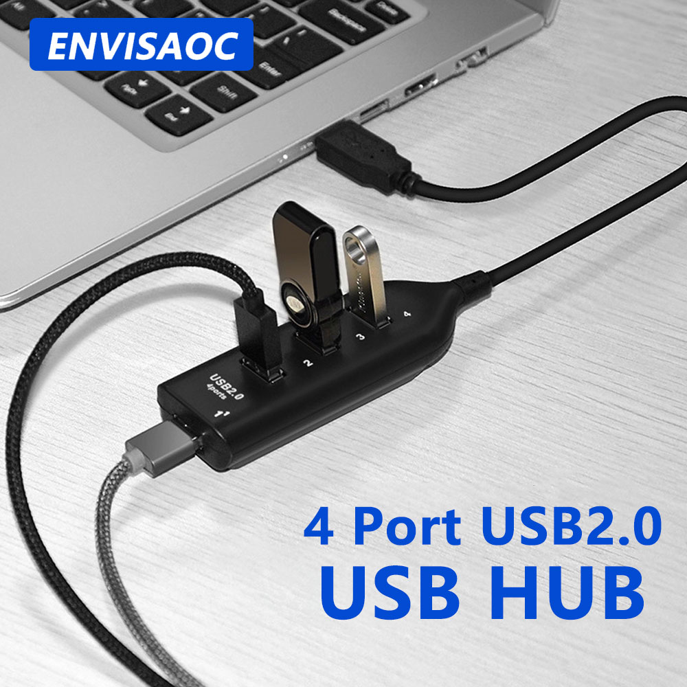 Originality USB Hub Splitter USB2.0 4 พอร์ต Hub Splitter อะแดปเตอร์ USB ...
