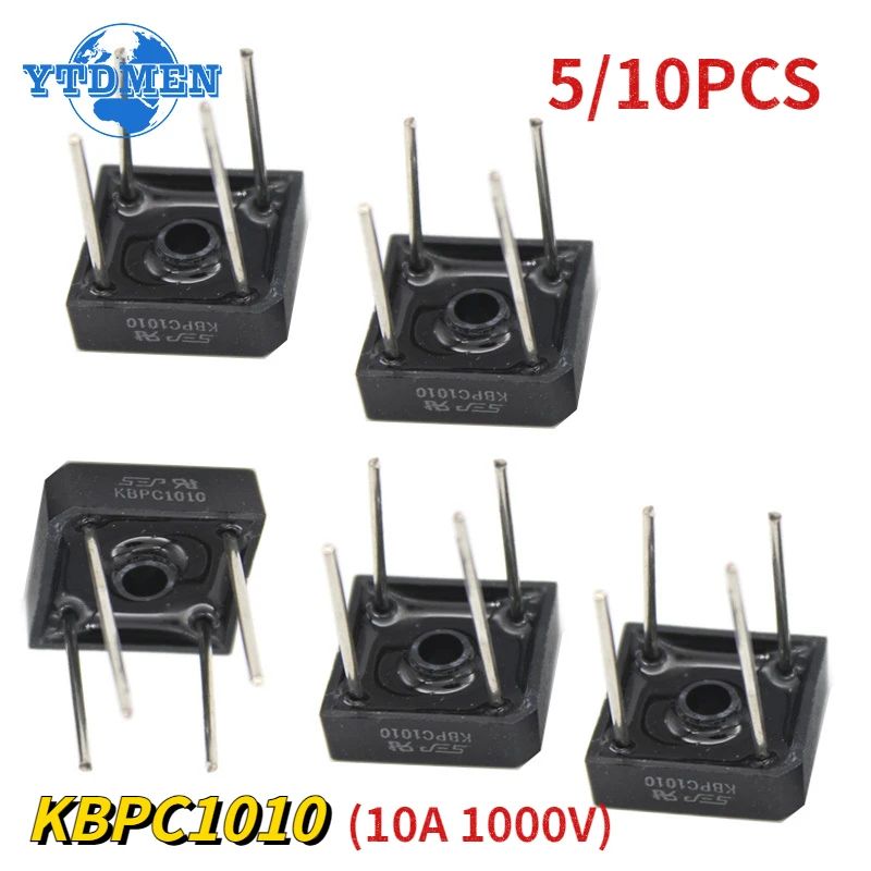 5/10pcs KBPC1010 Bridge Rectifier Diode 10A 1000V ส่วนประกอบ ...