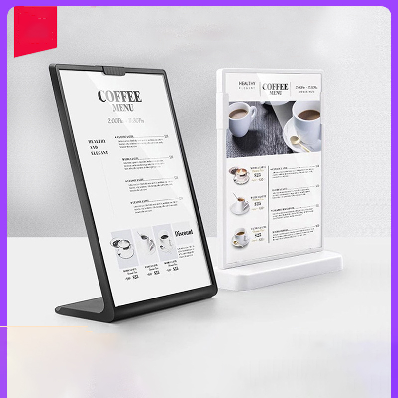 1 PC A4 เมนู Rack/Menu Rack/Menu Board/Menu Board พร้อมวงเล็บเมนู Board ...