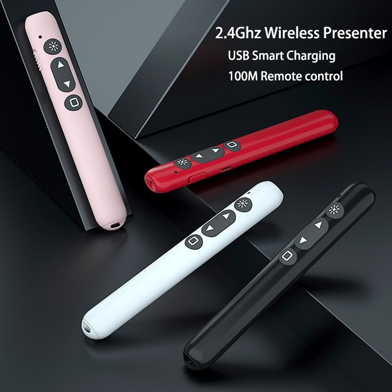 Ppt Wireless Presenter รีโมทคอนโทรล 2.4 Ghz USB PC แล็ปท็อปโปรเจคเตอร์ ...