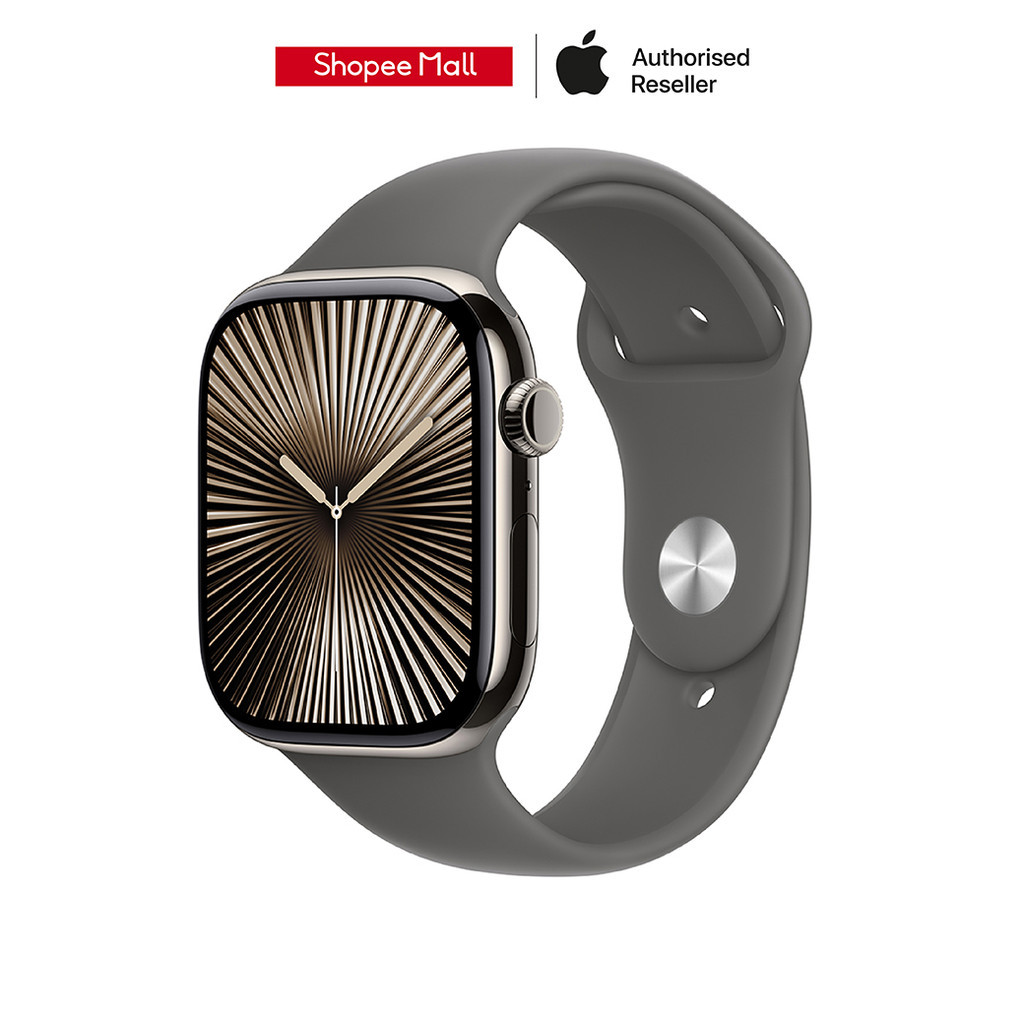 Apple Watch Series 10 GPS Cellular 46mm Titanium Case with Sport Band