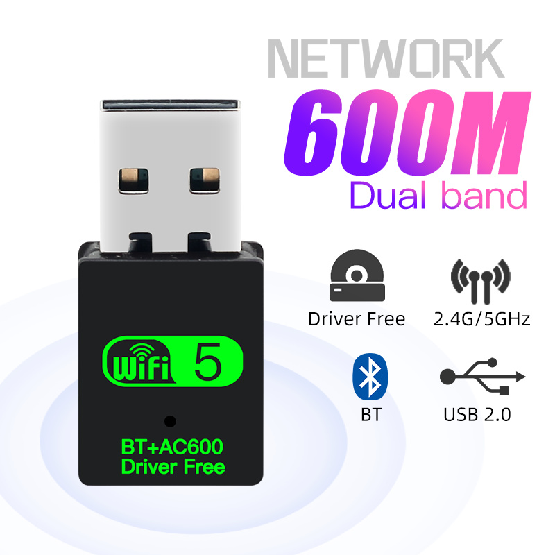 Lemorele Adattatore WiFi USB 3.0 AC1200Mbps Bluetooth 1200 Mbps MU MIM