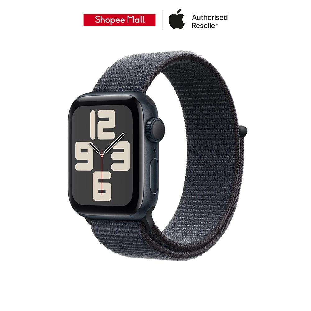 Apple Watch SE (2024) GPS Aluminium Case with Sport Loop (เลือกสี+ขนาดตัวเรือนได้)