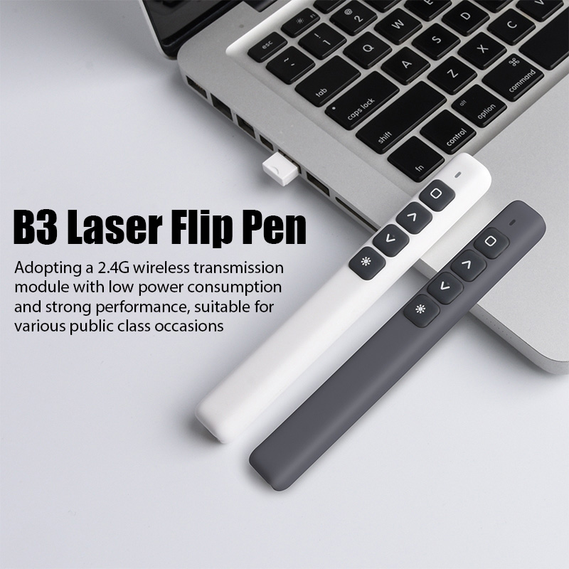 2.4ghz ไร้สาย B3 เลเซอร์ Flip Pen Presentation Pointer PPT สไลด์ USB ...