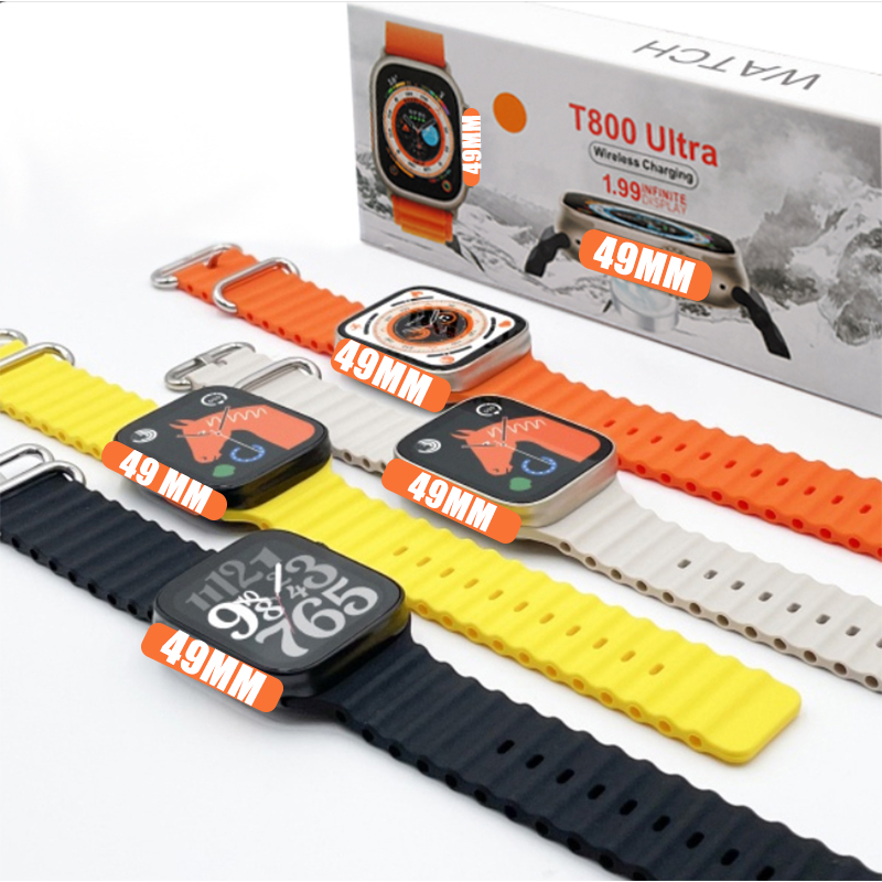 ใหม่ T800 Super Smart Watch 49MM 8 Series SOS ECG Call ฟังก์ชั่นบลูทูธ ...